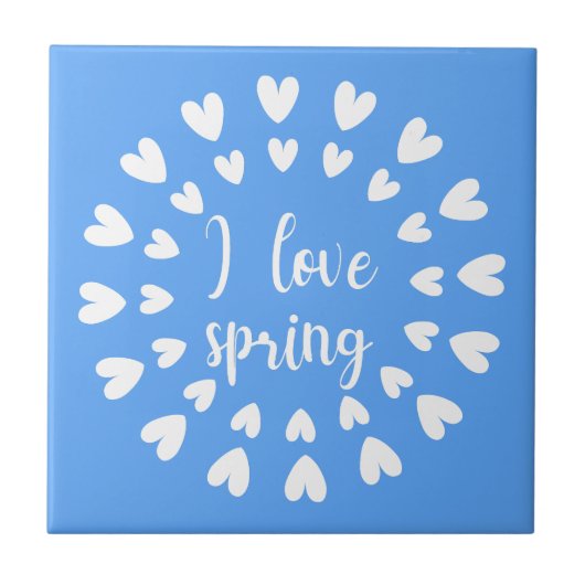 Carreau L'Amour du Printemps, Petits Coeurs (Devant)
