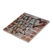 Carreau L'amour n'échoue jamais le graffiti (Côté)