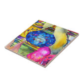 Carreau Lampes turques mosaïque aquarelle fine art (Côté)