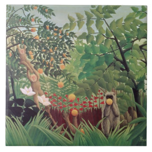 Carreau Landscape exotique, 1910