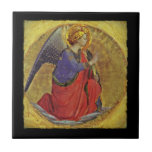 Carreau L'Ange de l'Annonciation de Fra Angelico<br><div class="desc">Un détail d'une pièce plus grande appelée "Ange de l'Annonciation". Tableau de Fra Angelico - 1400.</div>