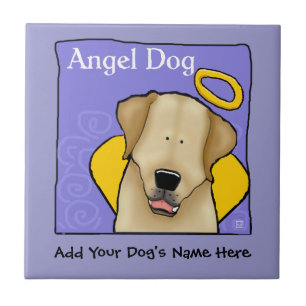 Carreau L'ange jaune de chien de laboratoire