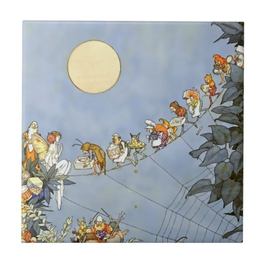 Carreau « L'anniversaire de la fée » par Heath Robinson (Devant)