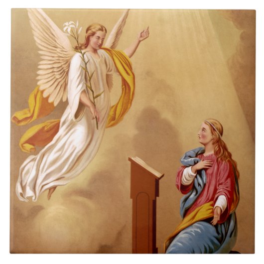 Carreau L'Annonciation de la Vierge Marie (Devant)