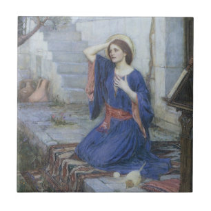 Carreau L'Annonciation par John William Waterhouse
