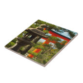 Carreau Lanterne en pierre et porte de Torii (Côté)