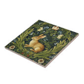 Carreau Lapin Art nouveau dans le jardin (Côté)