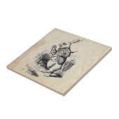 Carreau Lapin blanc vintage (Côté)