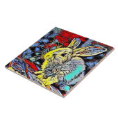 Carreau lapin de coup de couleur (Côté)