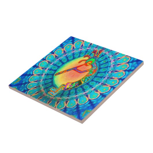 Carreau Lapin Kokopelli (Côté)