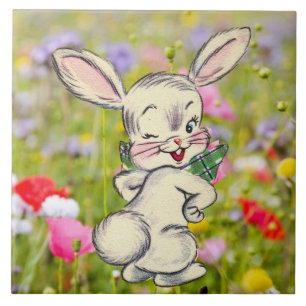 Carreau Lapin Lapin Carrelage en céramique