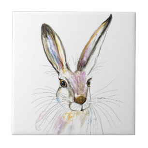 Carreau Lapin Lapin Lièvre Floral Animal Mignonne faune sa