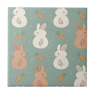 Carreau Lapin Mignon & Carotte Modèle de Cottage (5)
