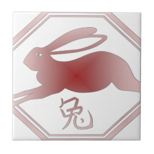 Carreau lapin zodiaque chinois