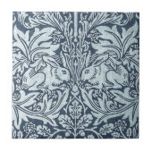 Carreau Lapins blancs - William Morris (Devant)