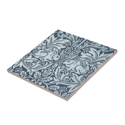 Carreau Lapins blancs - William Morris (Côté)