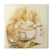 Carreau Lapins et Pudding au lait par Beatrix Potter (Devant)