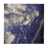 Carreau Lapis Abstrait Lazuli Granite Bleu (Devant)