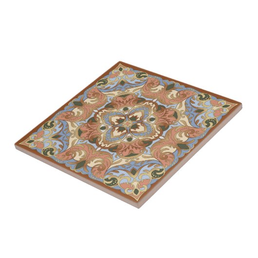 Carreau L'arabe orne riche motif (Côté)