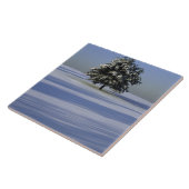 Carreau L'arbre dans la neige a couvert le paysage (Côté)