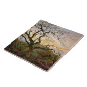 Carreau L'arbre des corbeaux (par Caspar David Friedrich) (Côté)
