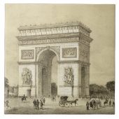 Carreau L'Arc de Triomphe, Paris, gravé par Auguste Bry (Devant)
