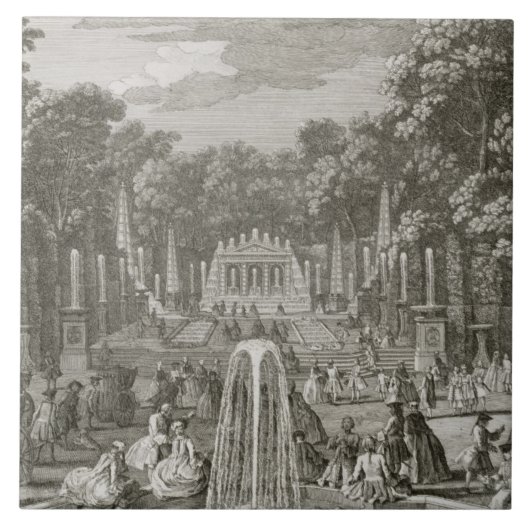 Carreau L'Arc de Triomphe, Versailles (gravure) (Devant)