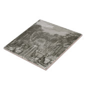 Carreau L'Arc de Triomphe, Versailles (gravure) (Côté)