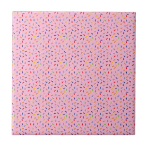 Carreau L'Arc-en-ciel arrose pâle Confetti coloré
