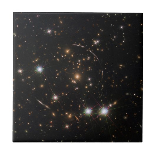 Carreau L'Arc Sunburst Dans Un Gros Cluster Galaxy (Devant)