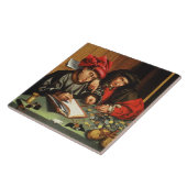 Carreau L'argent Lenders (huile sur le panneau de chêne) (Côté)