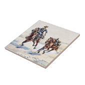 Carreau L'Arrière-selle vide, Art occidental de Frederic R (Côté)