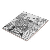Carreau L'arrivée de Sa Majesté Charles (1600-49) Princ (Côté)