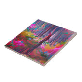 Carreau L'art abstrait plein de verdure (Côté)