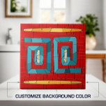 Carreau L'art de la mosaïque tribale colorée<br><div class="desc">Colorful Tribal Mosaic Art. Customiser couleur arrière - plan pour s'adapter à votre décor.</div>