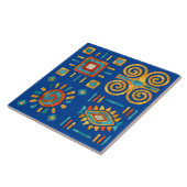 Carreau L'art de la mosaïque tribale colorée (Côté)