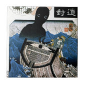 Carreau L'art du démon oriental japonais Kuniyoshi (Devant)