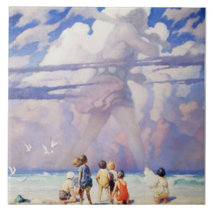 Carreau L'art féerique du « Géant » par NC Wyeth