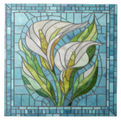 Carreau L'art mosaïque de Calla Lily (Devant)