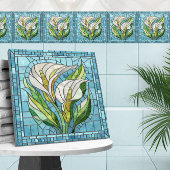 Carreau L'art mosaïque de Calla Lily