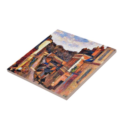 Carreau L'art Paul Gauguin : Rue Jouvenet, Rouen (Côté)