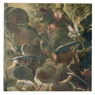 Carreau L'ascension du Christ (fresque)