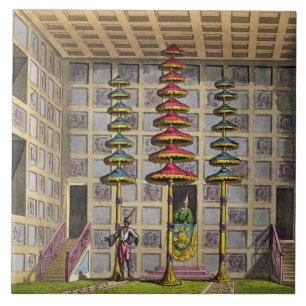 Carreau L'assistance Hall, Cochin Chine, plaquent 88 de