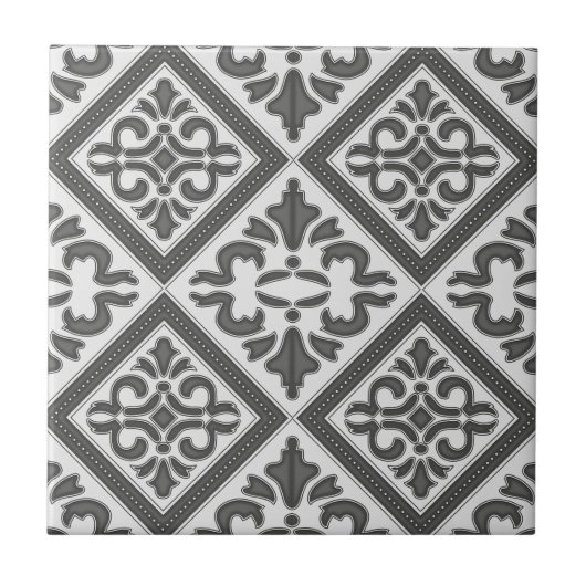 Carreau Latis Motif géométrique (Devant)