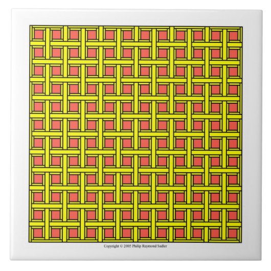Carreau Latticework jaune (Devant)