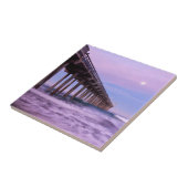 Carreau L'aube violette au-dessus de la jetée, Californie (Côté)