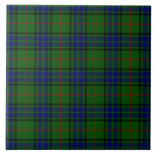 Carreau Lauder tartan bleu vert plaid