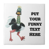 Carreau L'autruche arctique à la course (Devant)