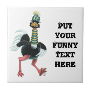 Carreau L'autruche arctique à la course