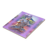 Carreau lavande aura buddha (Côté)